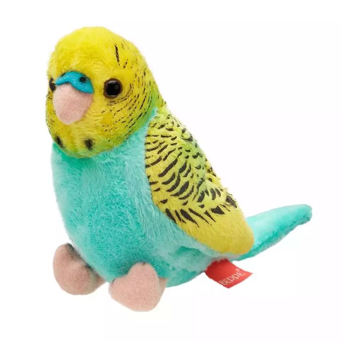 Papuga Falista Lazurowo-Żółta 13Cm. Beppe. Nowy Produkt