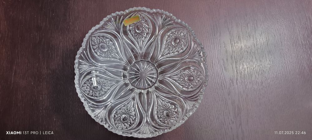 Patera kryształowa średnica 26 cm firmy Nachtmann