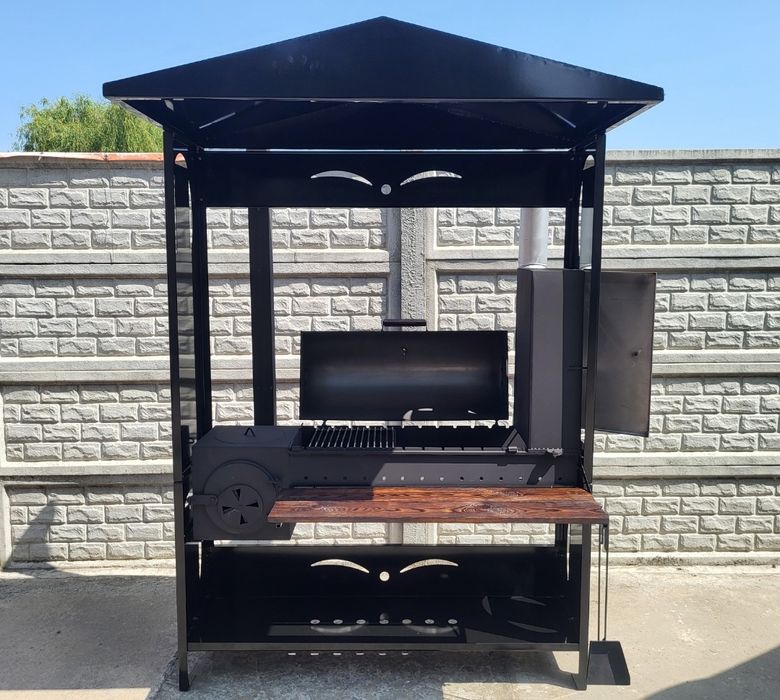 4мм! От Завода! Мангал Коптильня с Крышей и Печкой под Казан