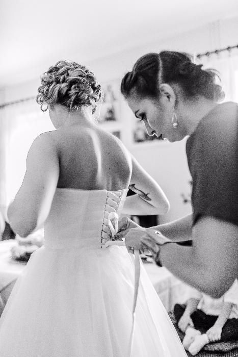 Biała tiulowa sukienka balerina, suknia ślubna, pin up, retro