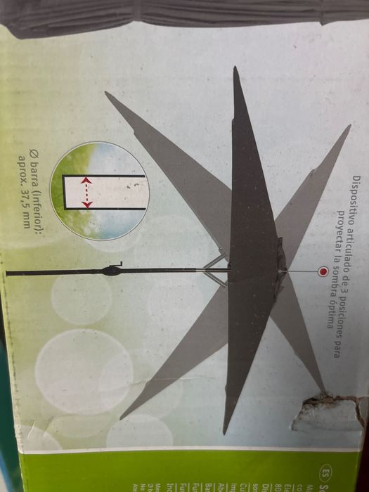 2 Chapéu de sol gigante novos na embalagem