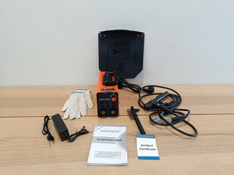 Máquina de Soldar Inverter MMA-250 Nova - Kit Completo de Soldadura
