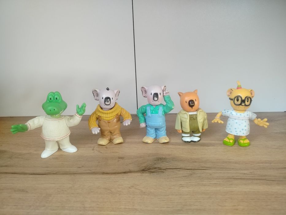 Figurki kolekcjonerskie 2003 rok 5 sztuk postaci z bajki Braci Koala