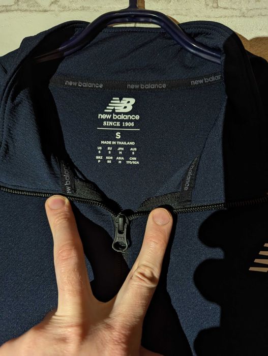 Мужская спортивная кофта, олимпийка New Balance, размер S-M