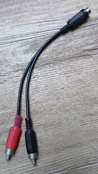 Przejściówka audio kabel Gniazdo RCA - 2 x wtyk RCA CINCH
