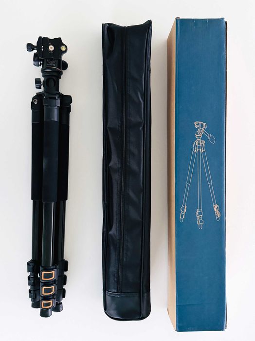 Tripé Transversal c/ cabeça de bola - Beiki Q298H + Suporte Godox