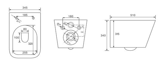 Інсталяція Geberit з хромованою клавішей з унітазом Volle Libra 2.0