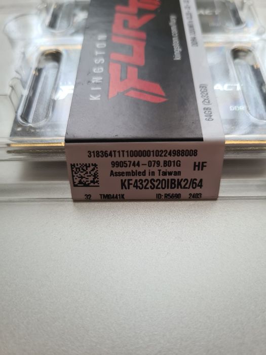 Kingston FURY 64 GB (2x32GB) SO-DIMM DDR4 3200 MHz (KF432S20IBK2/64)