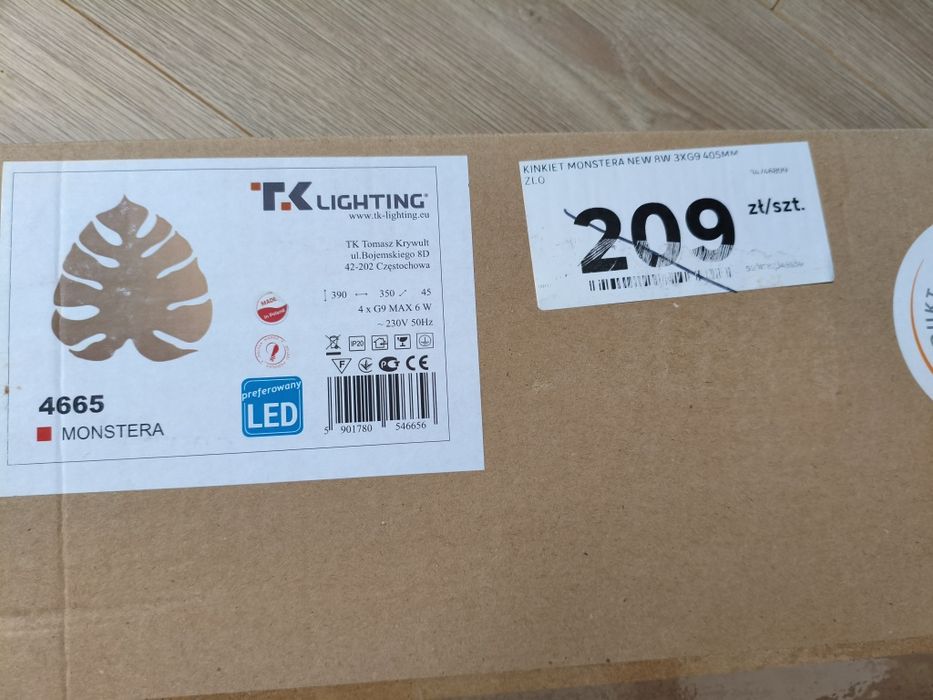 Kinkiet monstera