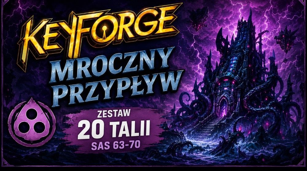 Keyforge: Mroczny Przypływ - zestaw 20 talii w foliach (SAS 63-70)