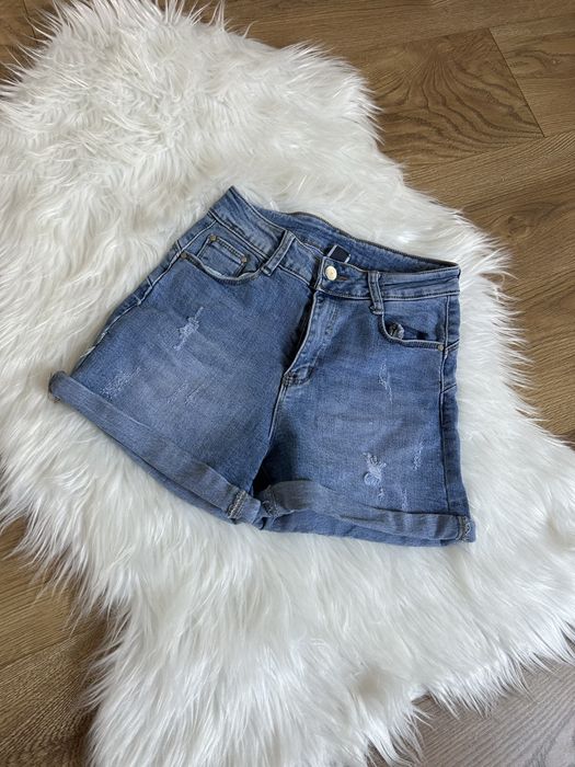 Niebieskie spodenki jeansowe XS/34