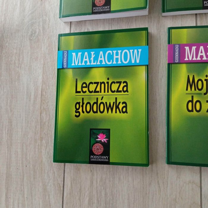 Małachow zestaw 4szt. Lecznicza głodówka urynoterapia