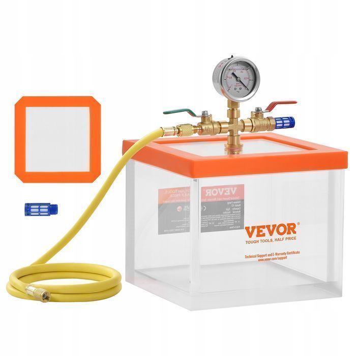 Vevor komora próżniowa 2 galony premium akryl próżniowa komora do