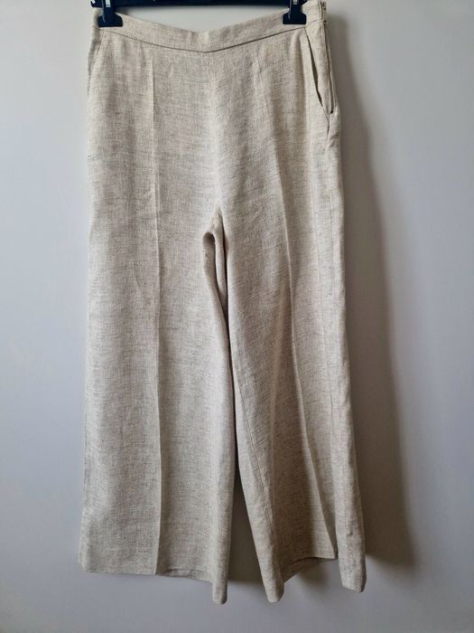 max mara, max&co. Брюки, лляні, розмір М, невелика Л