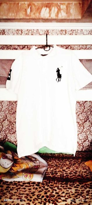 футболка поло біла орг