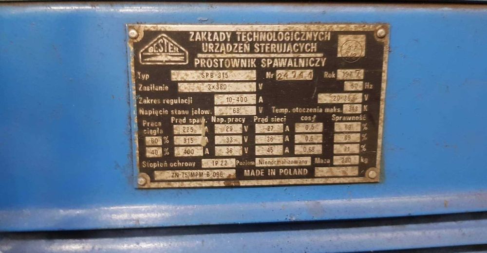 Spawarka Bester SPB 315 stan bardzo dobry