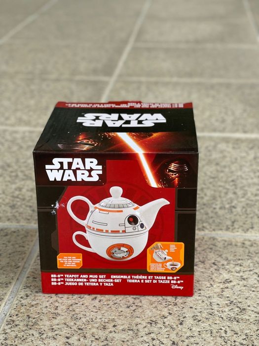 Conjunto de Bule e Caneca BB-8 Star Wars - Novo na Caixa!