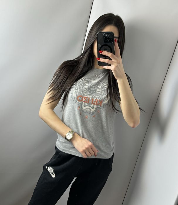 Футболка kenzo сіра оригінал кензо