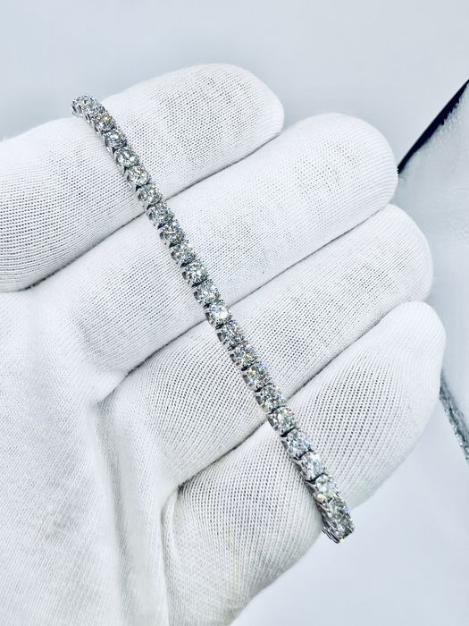 Золотий браслет з діамантами 4.95 карат. Виробництво Сова. Бриллианты.