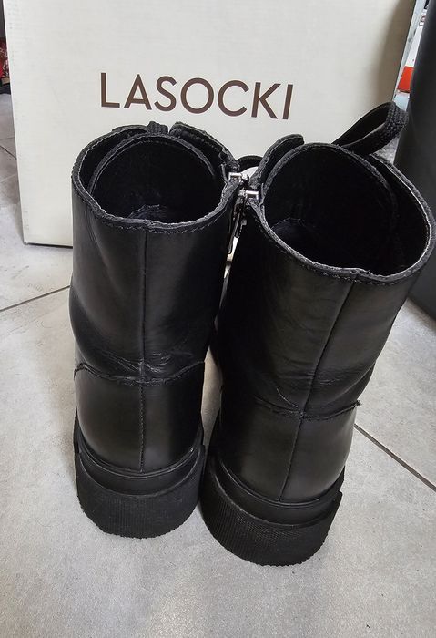 Botki buty kozaki trzewiki trapery Lasocki 37 na zamek