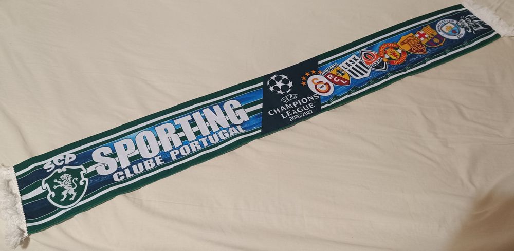 Cachecol Sporting na champions