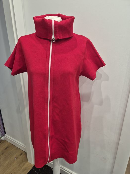 Sukienka czerwona zasuwana na lato summer Zara 40/L