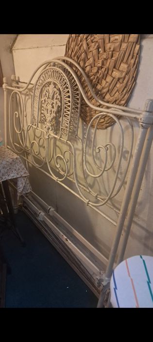 Cama de ferro de casal Vintage