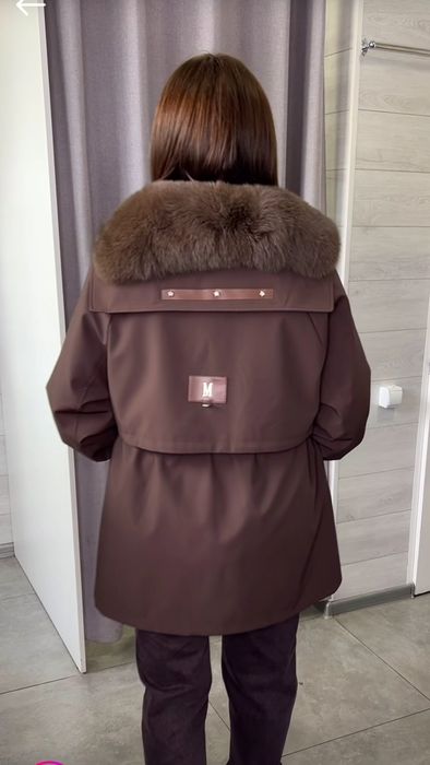 Зимова  куртка парка пуховик Л ХЛ р 48-52.Колір коричневий шоколад.Тор