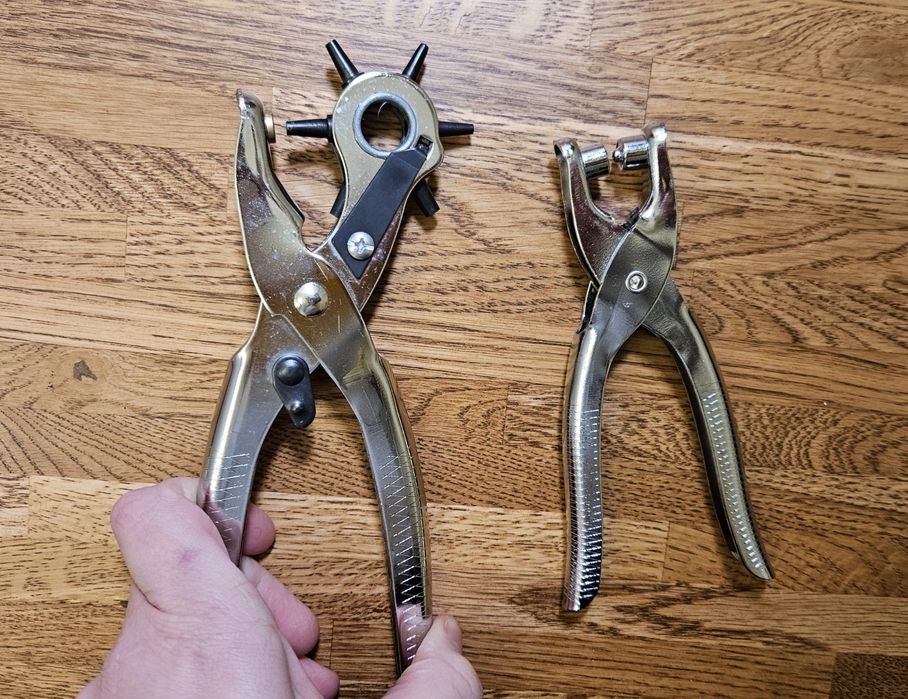 Дірокол на 6 розмірів та затискач люверсів