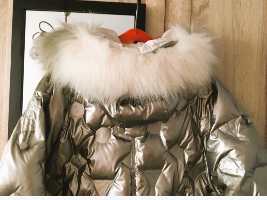 Piękna kurtka srebrno złota XXXL nowa