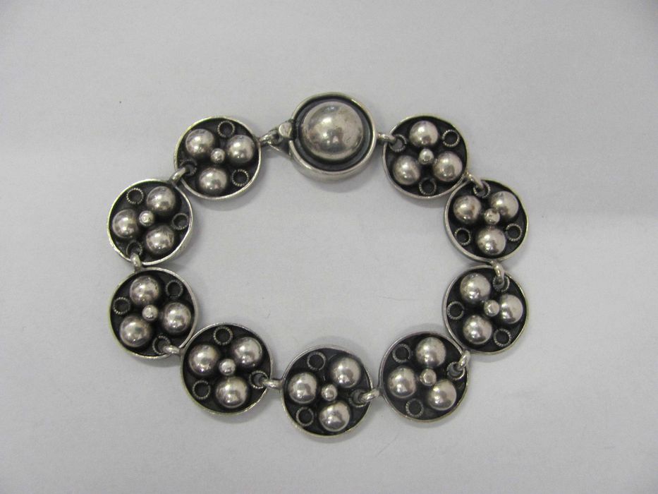 Srebrna bransoletka vintage pr 835 29,5gr