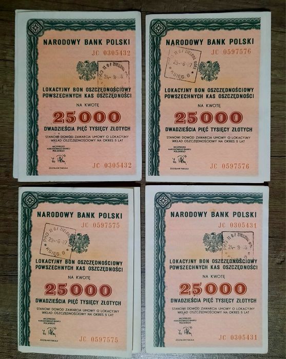 Lokacyjny BON oszczędnościowy 25000 złotych UNIKAT