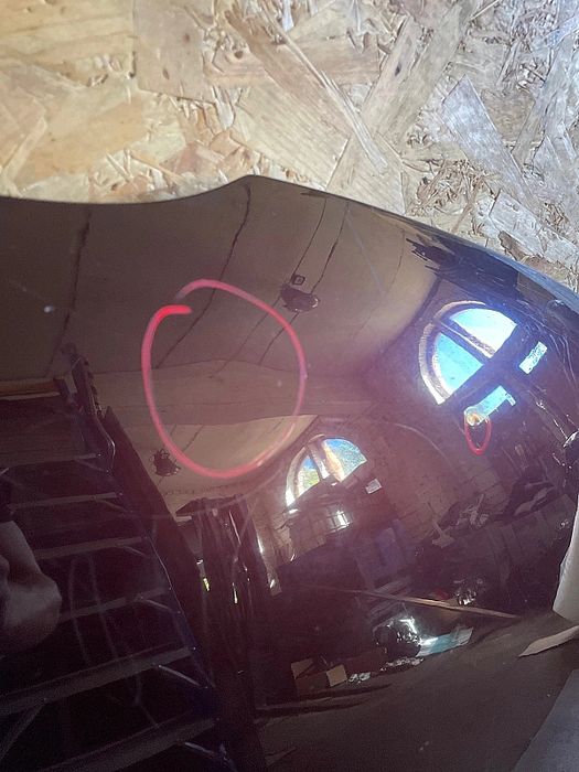 Maska pokrywa Ford Fiesta MK7 Bordowa