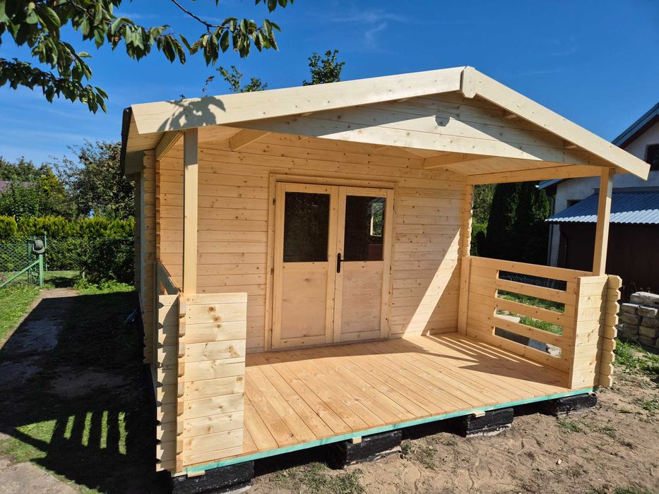 dostępny od ZARAZ solidny domek letniskowy + taras*6x4*24 m2*ogrodowy