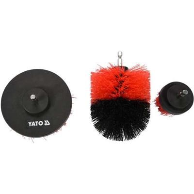 Szczotki na wiertarkę hex 3szt Yato