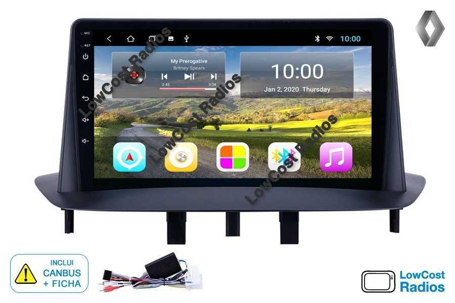 PROMO: Auto Rádio 9' RENAULT MEGANE 3 | GPS ANDROID BT USB APPS WIFI