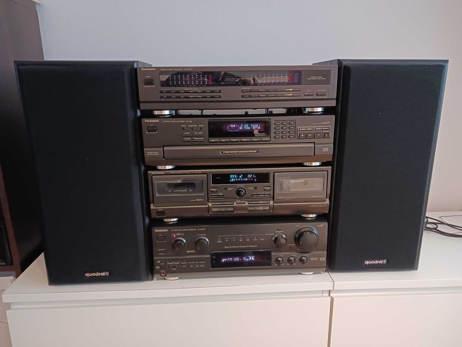 Technics zestaw 4 elementów plus głośniki Quadral
