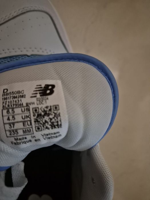 Ténis New Balance 550 número 37 usados 2 vezes