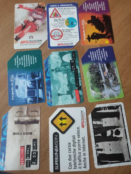 Zestaw 40 kart telefonicznych zagranicznych