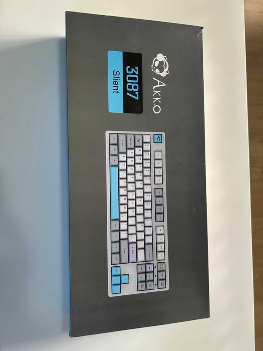 Teclado Mecânico Akko 3087 Silent | TKL Wired | Morandi Grey & Linear Pink | Layout US | 35€