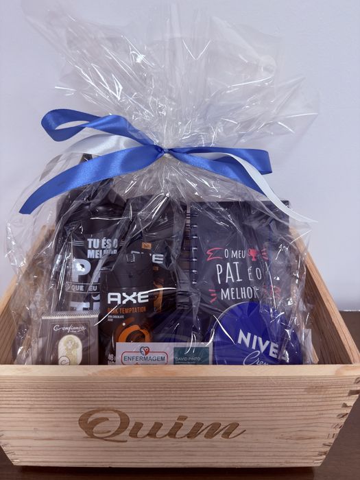 Cabaz prenda bebe , e outros  dia do pai , da mulher entre outros