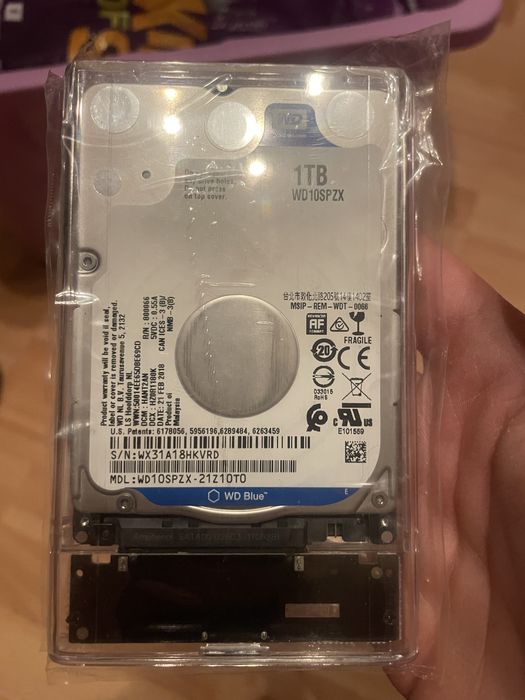 Western Digital WD10SPZX 1TB 2.5” SATA HDD WD Blue do laptopa / PS4