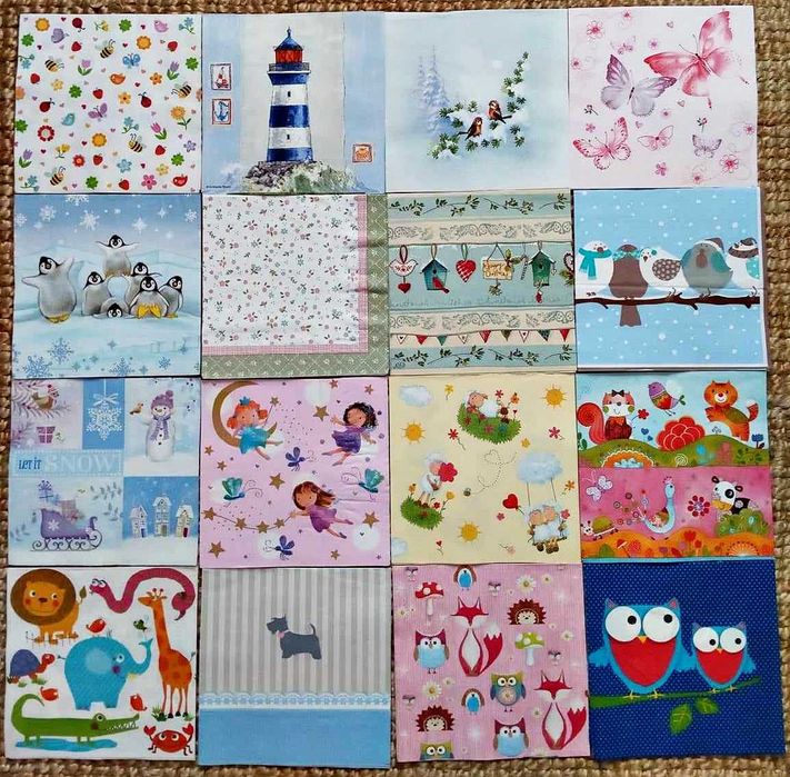 Serwetki do decoupage - wzory dziecięce