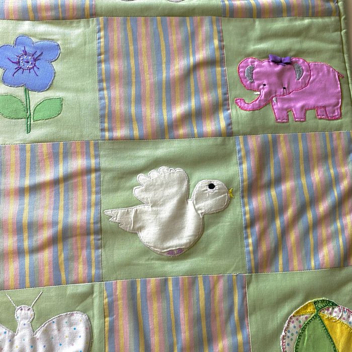 Edredão leve/Cobertura para Berço ou Cama de Grades, Vintage/Unico