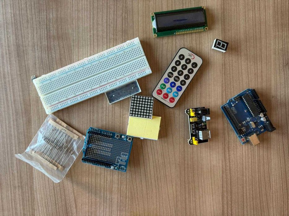 Kit de desenvolvimento e iniciação Arduino. UNO Rev3 Compatível