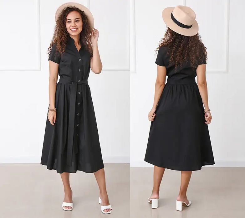 Сукня міді chemise від 42 до 52 розміри