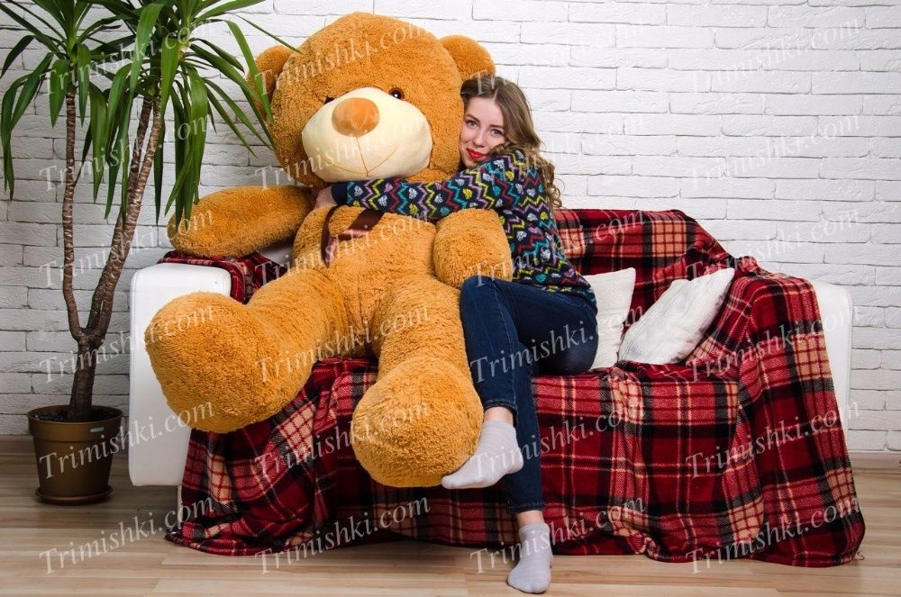 Великий плюшевий ведмедик Монті 200 см! Купити ведмедика