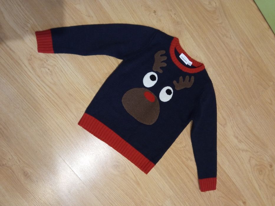 Теплая кофта новогодняя, KappAchI р.104