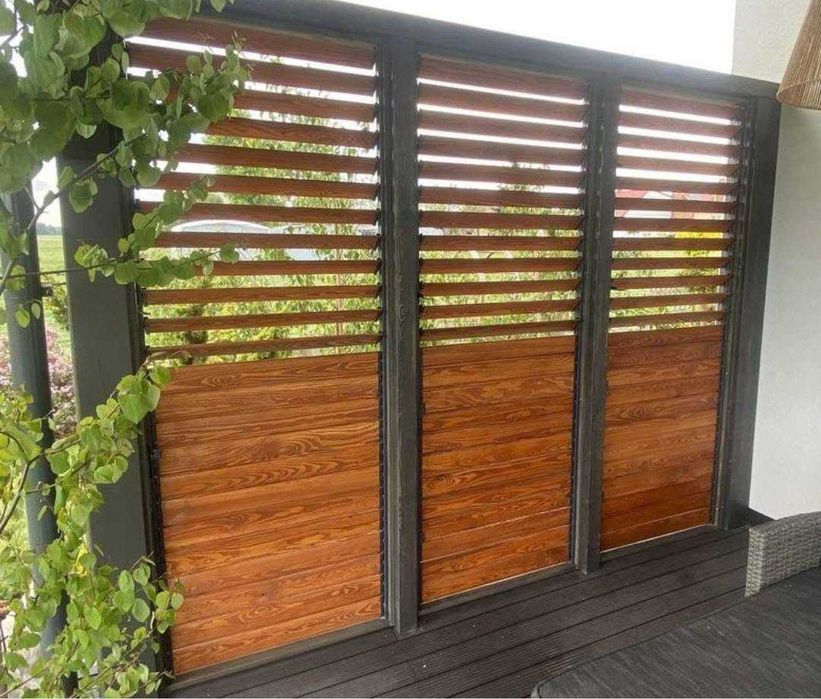 Shutters / ruchome deseczki sosnowe klasa A/ metalowe mechanizmy / wysyłka