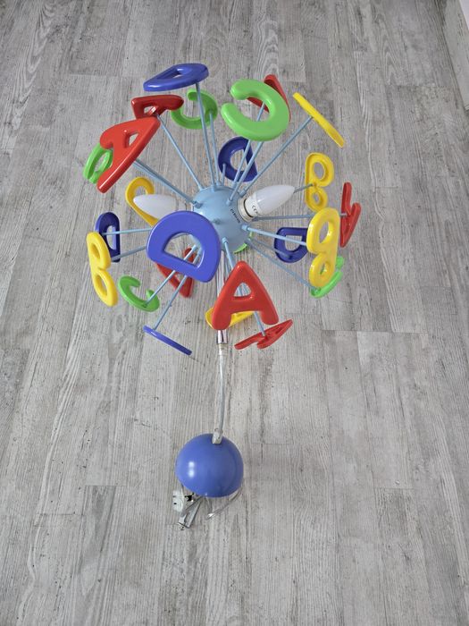 Lampa dziecięca sufitowa literki ABC